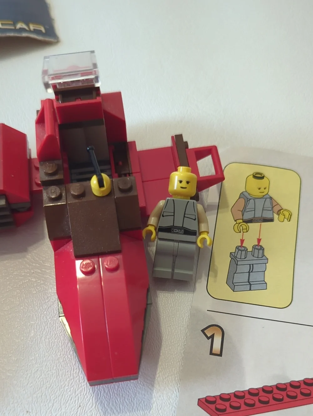 Vintage Star Wars Lego Set 7119 Twin-Pod Cloud Car With Minifigure 2002 Legos